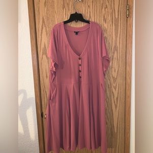 Salmon Sweater Dress